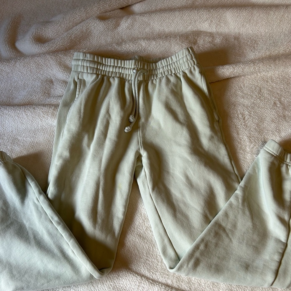 π TNA Light Green Boyfriend Jogger Pants | Size XS | Comfy Everyday Loungewear - Picture 3 of 7